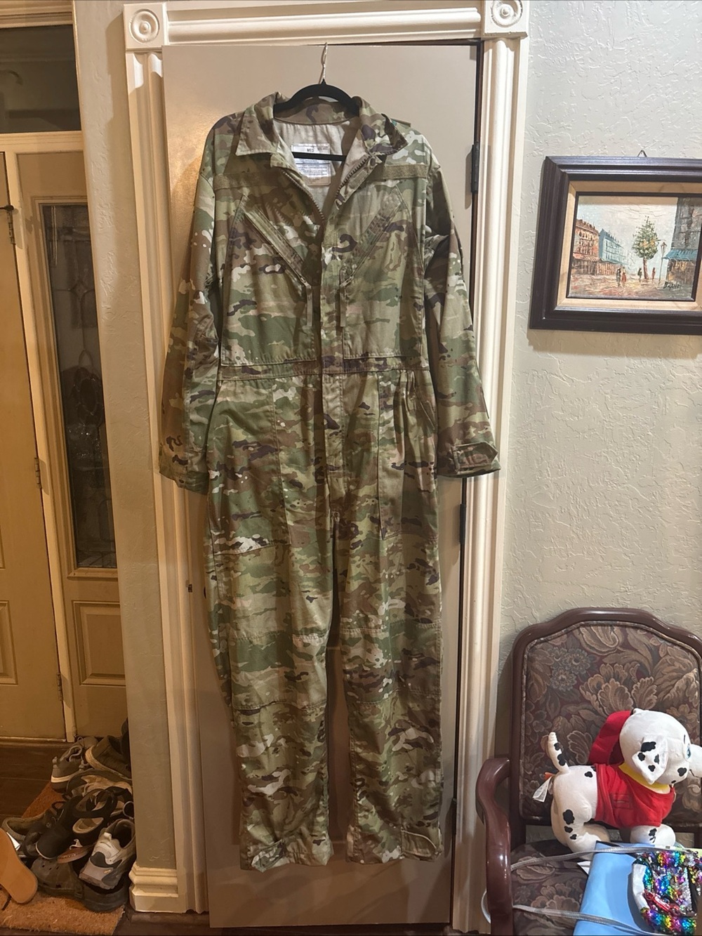 Genuine U.S. Army OCP Mechanic Coveralls Medium Military Coverall NSN 8415-01-66